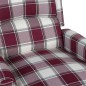 vidaXL Poltrona Massaggiante Reclinabile Rossa in Tessuto vidaXL Poltrona Massaggiante Reclinabile Rossa in Tessuto