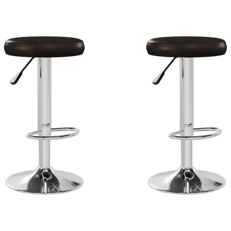 vidaXL Sgabelli da Bar 2 pz Marroni in Similpelle