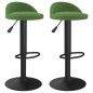 vidaXL Sgabelli da Bar 2 pz Verde Scuro in Velluto vidaXL Sgabelli da Bar 2 pz Verde Scuro in Velluto