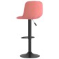 vidaXL Sgabelli da Bar 2 pz Rosa in Velluto vidaXL Sgabelli da Bar 2 pz Rosa in Velluto