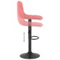 vidaXL Sgabelli da Bar 2 pz Rosa in Velluto vidaXL Sgabelli da Bar 2 pz Rosa in Velluto
