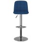 vidaXL Sgabelli da Bar 2 pz Blu in Tessuto vidaXL Sgabelli da Bar 2 pz Blu in Tessuto