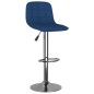 vidaXL Sgabelli da Bar 2 pz Blu in Tessuto vidaXL Sgabelli da Bar 2 pz Blu in Tessuto