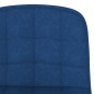 vidaXL Sgabelli da Bar 2 pz Blu in Tessuto vidaXL Sgabelli da Bar 2 pz Blu in Tessuto