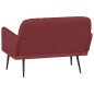 Panca Rosso Vino 107x80x81 cm in Similpelle Panca Rosso Vino 107x80x81 cm in Similpelle