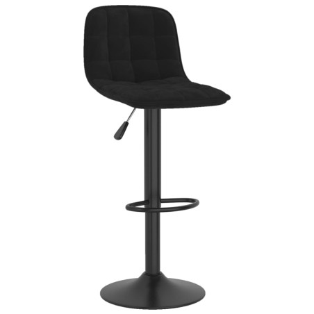vidaXL Sgabello da Bar Nero in Velluto