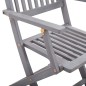 vidaXL Sedie da Giardino Pieghevoli 2pz con Cuscini in Massello Acacia vidaXL Sedie da Giardino Pieghevoli 2pz con Cuscini in Massello Acacia