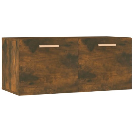 Armadietto a Muro Rovere Fumo 80x35x36,5cm in Legno Multistrato