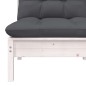 vidaXL Set Salotto da Giardino 5pz con Cuscini Legno Massello di Pino vidaXL Set Salotto da Giardino 5pz con Cuscini Legno Massello di Pino