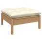 vidaXL Set Salotto Giardino 5pz con Cuscini Marrone Ambra Legno Pino