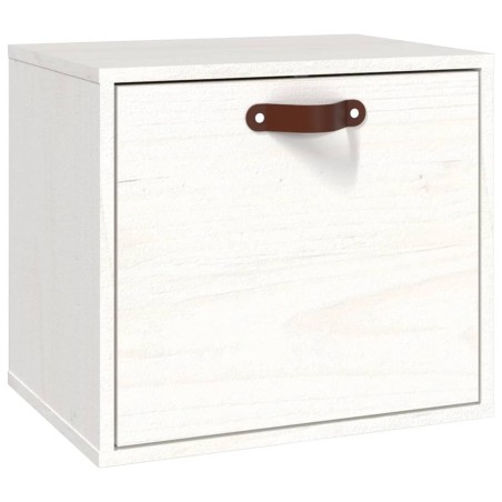 Pensile Bianco 40x30x35 cm in Legno Massello di Pino