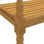 Panchina Batavia con Cuscino Crema 150 cm Legno Massello Teak Panchina Batavia con Cuscino Crema 150 cm Legno Massello Teak