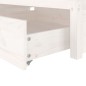 vidaXL Giroletto con Cassetti Bianco 100x200 cm vidaXL Giroletto con Cassetti Bianco 100x200 cm