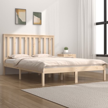 vidaXL Giroletto in Legno Massello di Pino 140x200 cm