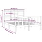 vidaXL Giroletto senza Materasso 140x200 cm in Legno Massello di Pino