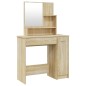 vidaXL Set Tavolo da Toeletta Rovere Sonoma 86,5x35x136 cm vidaXL Set Tavolo da Toeletta Rovere Sonoma 86,5x35x136 cm