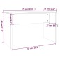 vidaXL Set Tavolo da Toeletta Rovere Sonoma 86,5x35x136 cm vidaXL Set Tavolo da Toeletta Rovere Sonoma 86,5x35x136 cm