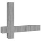 vidaXL Set di Mobili Porta TV 5 pz Grigio Sonoma in Legno Multistrato vidaXL Set di Mobili Porta TV 5 pz Grigio Sonoma in Legno Multistrato