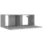 vidaXL Set di Mobili Porta TV 5 pz Grigio Sonoma in Legno Multistrato vidaXL Set di Mobili Porta TV 5 pz Grigio Sonoma in Legno Multistrato