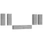 vidaXL Set di Mobili Porta TV 6 pz Grigio Sonoma in Legno Multistrato vidaXL Set di Mobili Porta TV 6 pz Grigio Sonoma in Legno Multistrato