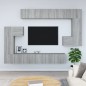 vidaXL Mobile Porta TV a Parete Grigio Sonoma in Legno Multistrato vidaXL Mobile Porta TV a Parete Grigio Sonoma in Legno Multistrato