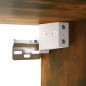 vidaXL Set di Mobili Porta TV 7 pz Rovere Fumo in Legno Multistrato