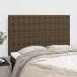 vidaXL Testiere 4 pz Marrone Scuro 72x5x78/88 cm in Tessuto vidaXL Testiere 4 pz Marrone Scuro 72x5x78/88 cm in Tessuto