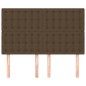 vidaXL Testiere 4 pz Marrone Scuro 72x5x78/88 cm in Tessuto vidaXL Testiere 4 pz Marrone Scuro 72x5x78/88 cm in Tessuto
