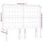 vidaXL Testiere 4 pz Marrone Scuro 72x5x78/88 cm in Tessuto vidaXL Testiere 4 pz Marrone Scuro 72x5x78/88 cm in Tessuto