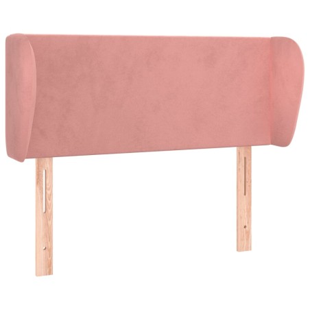 vidaXL Testiera ad Orecchio Rosa 103x23x78/88 cm in Velluto