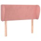 vidaXL Testiera ad Orecchio Rosa 103x23x78/88 cm in Velluto vidaXL Testiera ad Orecchio Rosa 103x23x78/88 cm in Velluto