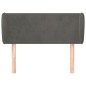 vidaXL Testiera ad Orecchio Grigio Scuro 103x23x78/88 cm in Velluto vidaXL Testiera ad Orecchio Grigio Scuro 103x23x78/88 cm in Velluto