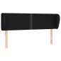 vidaXL Testiera ad Orecchio Nera 147x23x78/88 cm in Tessuto vidaXL Testiera ad Orecchio Nera 147x23x78/88 cm in Tessuto