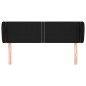 vidaXL Testiera ad Orecchio Nera 147x23x78/88 cm in Tessuto vidaXL Testiera ad Orecchio Nera 147x23x78/88 cm in Tessuto