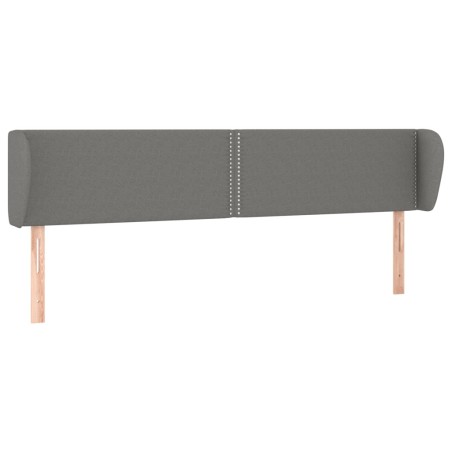 vidaXL Testiera ad Orecchio Grigio Scuro 183x23x78/88 cm in Tessuto