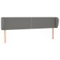 vidaXL Testiera ad Orecchio Grigio Scuro 183x23x78/88 cm in Tessuto vidaXL Testiera ad Orecchio Grigio Scuro 183x23x78/88 cm in Tessuto