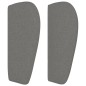 vidaXL Testiera ad Orecchio Grigio Scuro 183x23x78/88 cm in Tessuto vidaXL Testiera ad Orecchio Grigio Scuro 183x23x78/88 cm in Tessuto