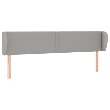 vidaXL Testiera ad Orecchio Grigio Chiaro 163x23x78/88 cm in Tessuto