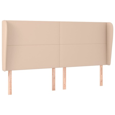 vidaXL Testiera ad Orecchio Cappuccino 203x23x118/128 cm in Similpelle