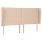 vidaXL Testiera ad Orecchio Cappuccino 203x23x118/128 cm in Similpelle vidaXL Testiera ad Orecchio Cappuccino 203x23x118/128 cm in Similpelle