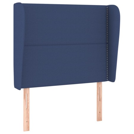 vidaXL Testiera ad Orecchio Blu 83x23x118/128 cm in Tessuto