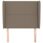 vidaXL Testiera ad Orecchio Tortora 103x23x118/128 cm in Tessuto vidaXL Testiera ad Orecchio Tortora 103x23x118/128 cm in Tessuto