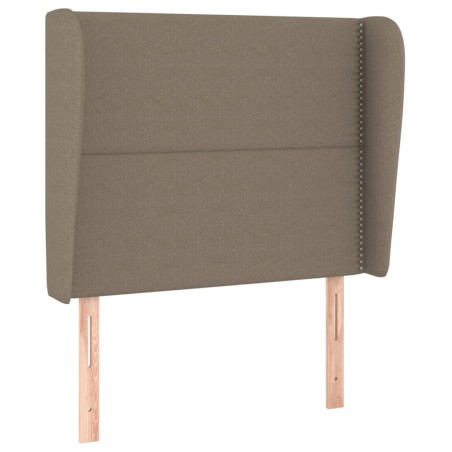 vidaXL Testiera ad Orecchio Tortora 83x23x118/128 cm in Tessuto