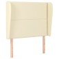vidaXL Testiera ad Orecchio Crema 83x23x118/128 cm in Similpelle vidaXL Testiera ad Orecchio Crema 83x23x118/128 cm in Similpelle