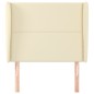 vidaXL Testiera ad Orecchio Crema 83x23x118/128 cm in Similpelle vidaXL Testiera ad Orecchio Crema 83x23x118/128 cm in Similpelle