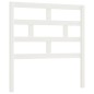 Testiera per Letto Bianca 81x4x100 cm in Legno Massello di Pino