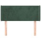 vidaXL Testiera ad Orecchio Verde Scuro 83x16x78/88 cm in Velluto vidaXL Testiera ad Orecchio Verde Scuro 83x16x78/88 cm in Velluto