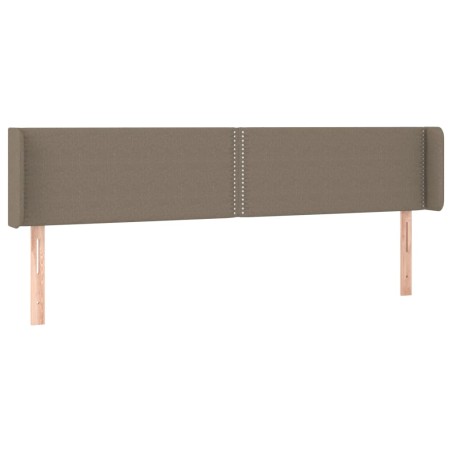 vidaXL Testiera ad Orecchio Tortora 183x16x78/88 cm in Tessuto