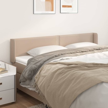 vidaXL Testiera ad Orecchio Cappuccino 163x16x78/88 cm in Similpelle