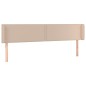 vidaXL Testiera ad Orecchio Cappuccino 163x16x78/88 cm in Similpelle vidaXL Testiera ad Orecchio Cappuccino 163x16x78/88 cm in Similpelle